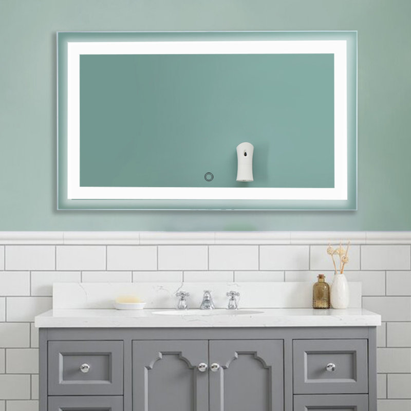 Wrought Studio 24×40 Inch Led Light Vanity Mirror For Bathroom, Wall